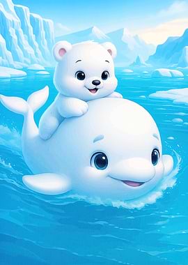 Polar Bear Beluga Cartoon