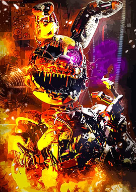 Springtrap Animatronic Digital Art