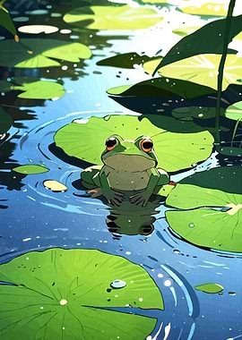 Frog Lily Pad Pond