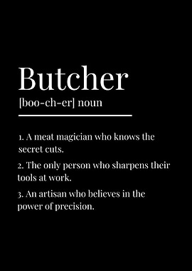 Funny Butcher Definition