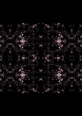 Chaotic Pink Butterfly Kaleidoscope