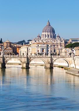 St. Peter's Basilica and Ponte Sant'Angelo