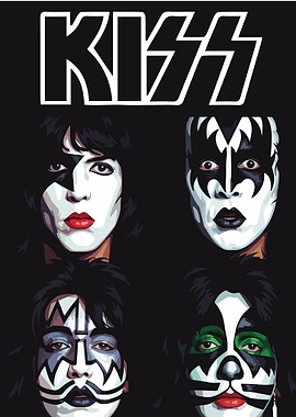 KISS Band Members Portrait