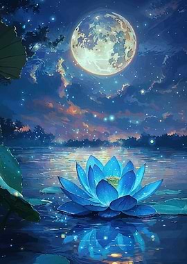 Blue Lotus Moonlight