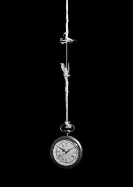 Pocket Watch Hanging by a Thread