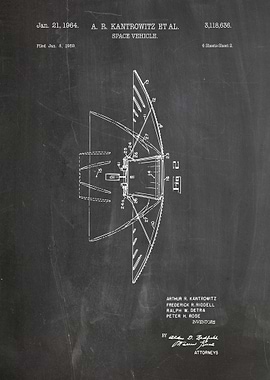 Space Vehicle Patent Blueprint
