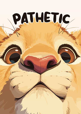 Pathetic Lion Close-Up