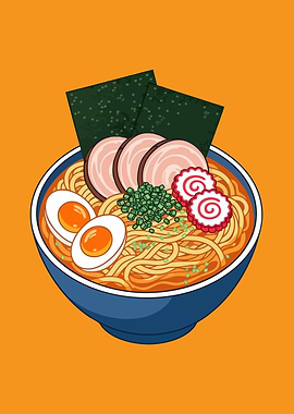 Bowl of Ramen Illustration