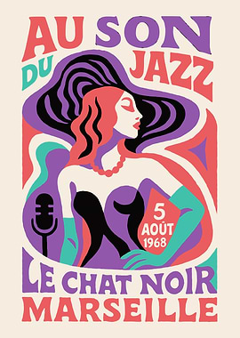 Au Son Du Jazz Poster