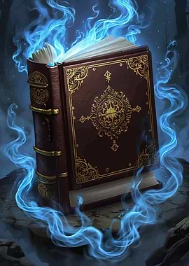 Mystical Book Blue Energy