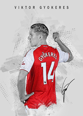 Viktor Gyökeres Soccer Portrait