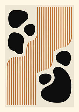Abstract Shapes and Lines Art