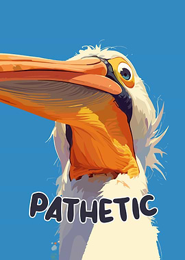 Pathetic Pelican Illustration