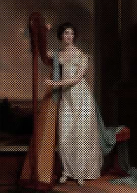 Lady with a Harp 'Eliza Ridgely'
