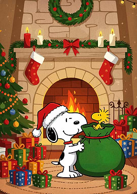 Snoopy and Woodstock Christmas Celebration