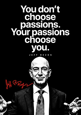 Jeff Bezos Quote Poster – Inspirational Wall Art for Entrepreneurs & Leaders