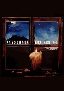 Let Her Go Retro Windows painting