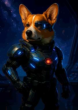 Corgi in Space Armor