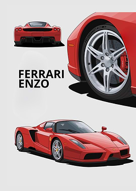 Ferrari Enzo Illustration