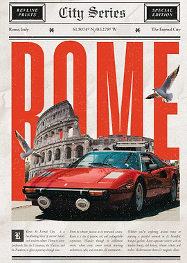 Rome City Series Poster Art