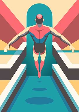 Abstract Figure in Geometric Space