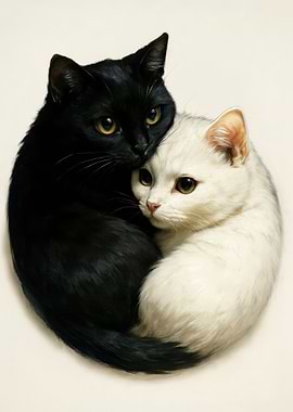 Yin Yang Cats