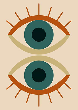 Abstract Eyes Illustration