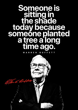 Warren Buffett Quote Poster – Inspirational Wall Art for Investors & Leaders