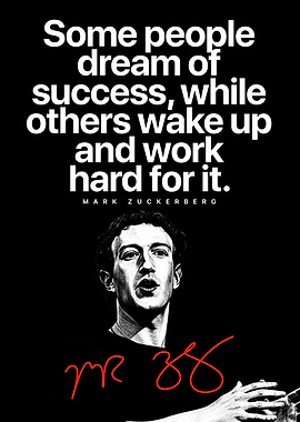 Mark Zuckerberg Quote Poster – Inspirational Wall Art for Innovators