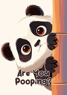 Cute Panda Asks 'Are You Pooping?'