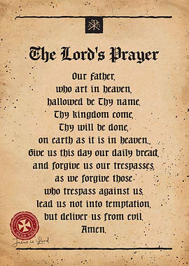 The Lord's Prayer on Parchment