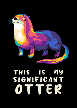 Significant Otter Colorful Pop Art