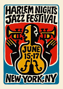 Harlem Nights Jazz Festival Poster