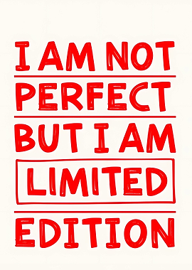 I am not perfect text art