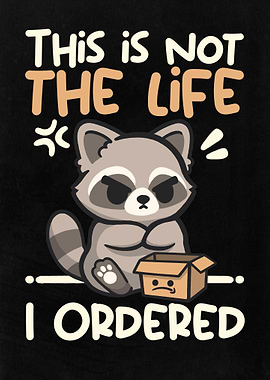 Grumpy Raccoon: Life I Ordered