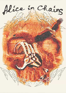 Alice in Chains Skull and Eagle