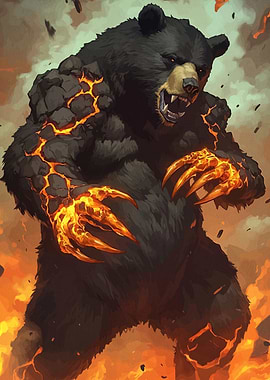 Lava Bear Animal
