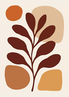 Abstract Botanical Art Print