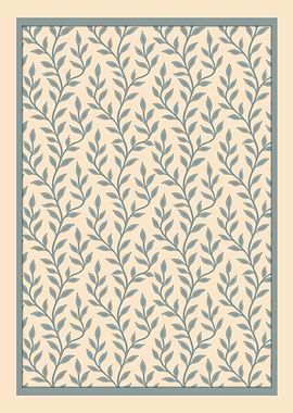 Blue Botanical Sprigs | Elegant Minimal Nature Wall Art by © Fezzyboo