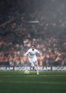Luka Modrić Soccer Player Portrait