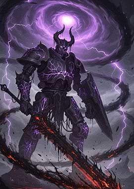 Dark Knight Fiery Sword