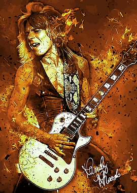 Splatter Randy Rhoads Guitar Legend Art
