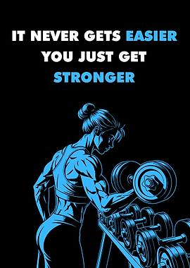 Fitness Motivation: Stronger Woman Lifting Weights