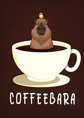 Coffeebara: Capybara in Coffee Cup