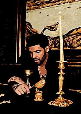 Drake with Golden Bird and Candle