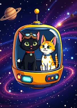 Cats Space Capsule