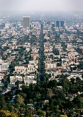 Los Angeles Cityscape Aerial View