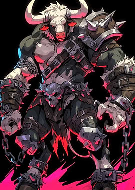 Minotaur Warrior Digital Art