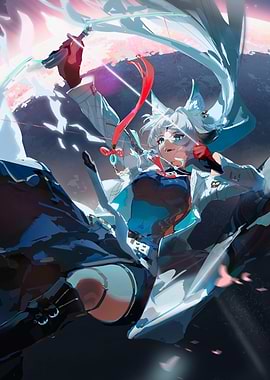 Girl with Fox Ears Illustration