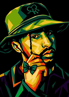 Bad Bunny Pop Art Portrait